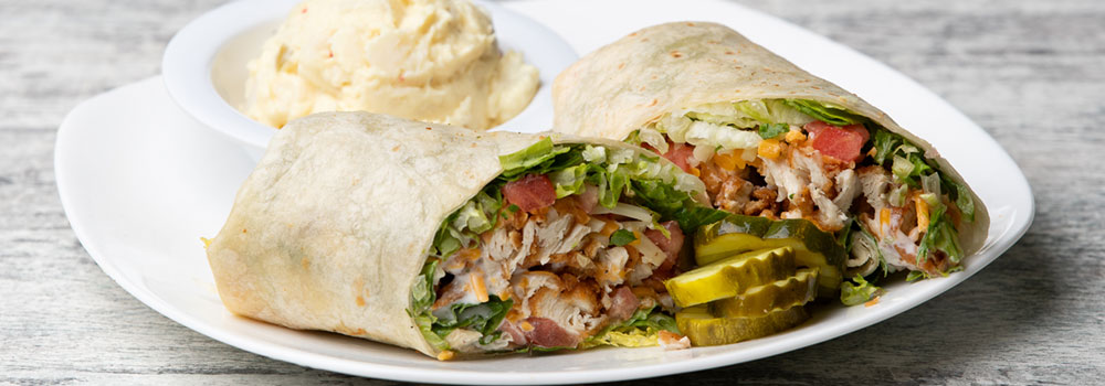 Fried Chicken Ranch Wrap served at Juno Beach Cafe