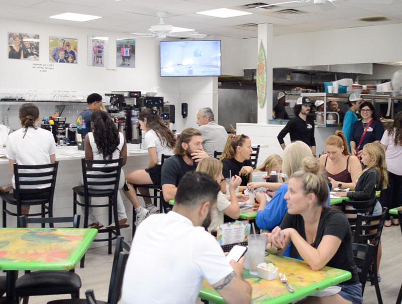Juno Beach Cafe restaurant interior